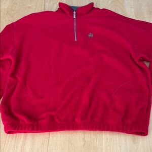 Bugle Boy Men's Zip-Up Red Sweater